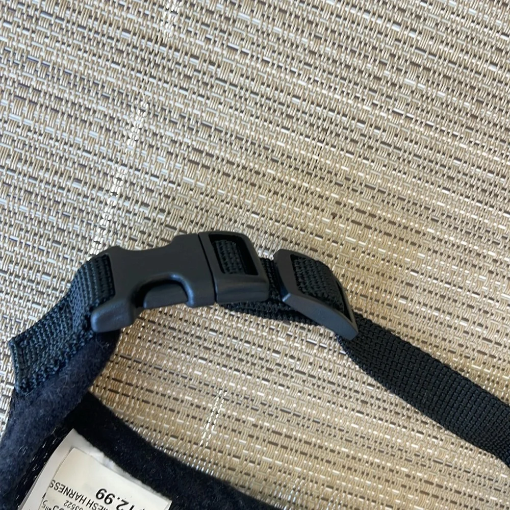 Dog Harness Black Mesh Size Small
